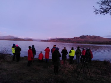 Sunrise Goose Walk at RSPB Scotland Loch Lomond