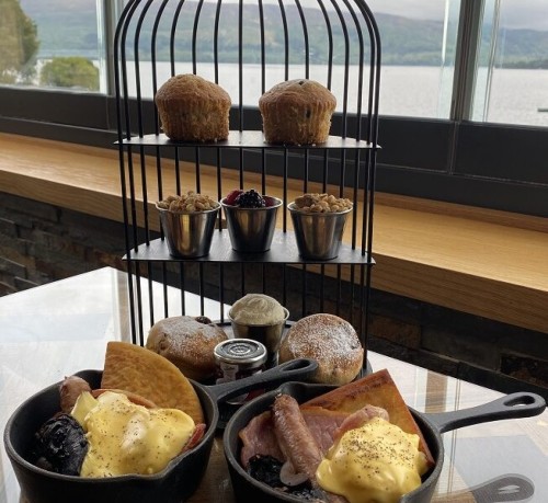 Morning Tea for Two £29 - Lodge on Loch Lomond