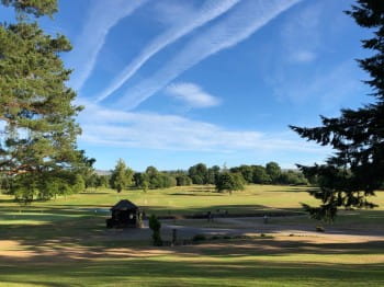 A view of the golf course